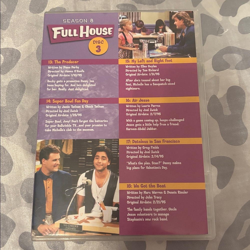 Full House Season 8 DVD *CD’s NOT included*